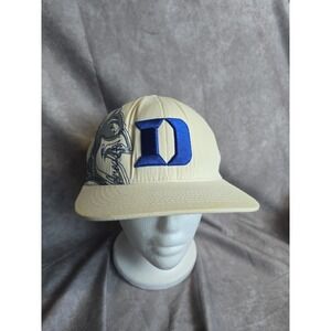 Duke Blue Devils Top Of The World Hat Cap Size M/L One-Fit Flex Cream Blue NCAA